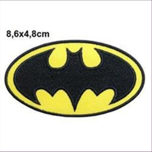 1 Aufnähmotiv Batman 8,6x4,8cm