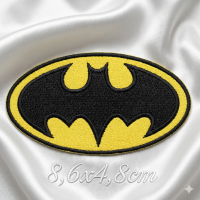 1 Aufnähmotiv Batman 8,6x4,8cm
