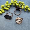 1 Fingerring mit Kessel für Cabochons