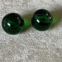 1 Beutel Acrylperlen 19mm dunkelgrün
