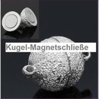 1 Magnetverschluss  mattiert diamantiert 12mm