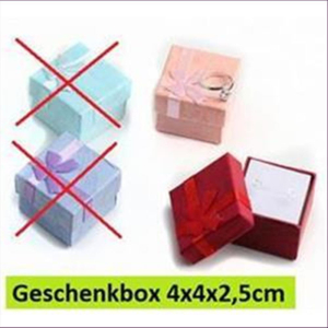 1 Geschenkbox Ringschachtel 4x4x2,5cm