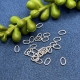 20 ovale Biegeringe echt Silber 5,2x3,7mm