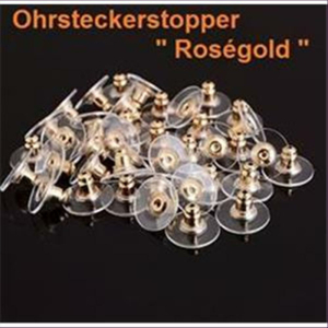 50 Stück  Ohrsteckerstopper Flügel Rosegold