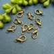10 Carabiner 14mm antikgold