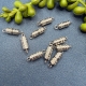 5 Schraubverschlüsse 5mm  silberfarbig