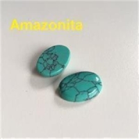 1 Cabochon Halbedelsteine 20x30mm oval