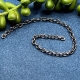 1 Kettenstück gunmetall grau altsilber 13cm