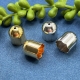 1 runde gewölbte Kappe 14x15mm mit Loch