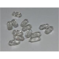 20 Acrylperlen cristall klar oval 9,7x4,7mm
