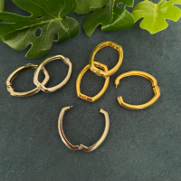 1 ovaler Kettenverschluss Perlenkettenverkürzer