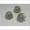 10 Perlkappen Blumenform 13x14,5mm silberfarbig