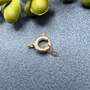 1 Verschluss runder Springring mit Plättchen