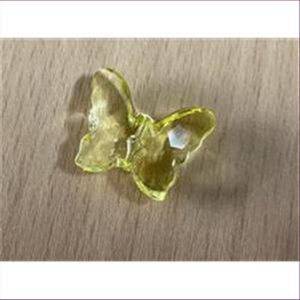 1 Acryl Schmetterling gelb transparent
