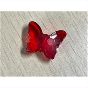 1 Acryl Schmetterling rot transparent