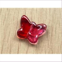 1 Acryl-Schmetterling Perle rot