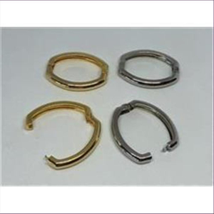1 ovaler Kettenverschluss Perlenkettenverkürzer vergoldet