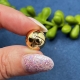 1 Doppelperle (2tlg.) gold 13mm