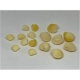 10 Acrylperlen Muscheln naturbraun "1"
