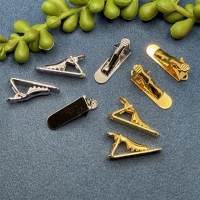 10 Kragenklemmen Klammern 22mm vergoldet nickelfrei...