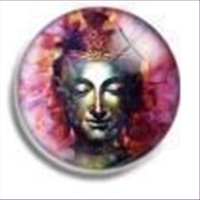 1 Cabochon rund Buddha 30mm "2"