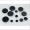 10 Glasperlen Endperlen 1-Loch-Perlen schwarz 15,0mm glänzend