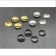 100 runde Platten 8mm mit Loch gewölbt