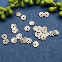 100 runde Platten 8mm mit Loch flach
