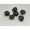 3 Acrylperlen unrund schwarz