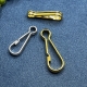10 Draht-Carabiner 26mm silberfarbig
