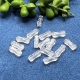 10 Stiftperlen Acrylstifte 10x3mm Knochenform transparent