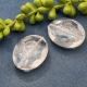 1 Acrylperle oval transparent