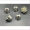 10 Perlkappen Blumenform 9x10,5mm silberfarbig