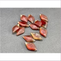10 Bastelsteine Raute  18,5x10,5mm