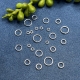 10 runde Biegeringe Silber 8mm