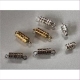10 Schraubverschlüsse Schraubenschliessen 3mm goldfarbig gebeizt