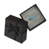 1 Geschenkbox Ringschachtel 4x4x2,5cm schwarz