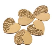 1 Anhänger Platte gemustert