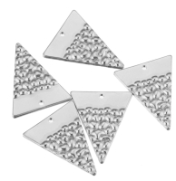 1 Anhänger Platte gemustert