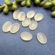 10 ovale Bastelsteine Glassteine 14x10mm