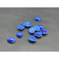 10 Cabochons oval Capuchon blau