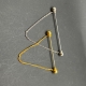 1 Kragenstäbchen Kragennadel mit Kette