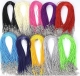 1 Halskette bunte Farben 1,0mm  45cm orange