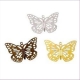 1 Anhänger Filigran-Schmetterling 35x51mm goldfarbig