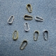 20 Collierteile Collierschlaufen glatt altgold