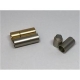 1 Magnetverschluss Zylinderform 6mm mattsilber