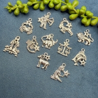 1 Anhänger Charm Sternzeichen Zwilling