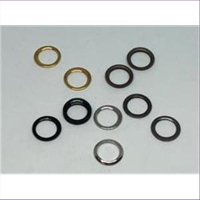 10 geschlossene Ringe 8mm silberfarbig platin