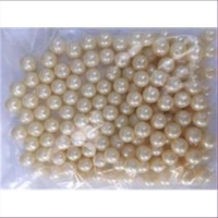 10 Abschlussperlen glatt 5mm weiß