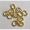 100 ovale Biegeringe 6,6x4,9x1,0mm goldfarbig